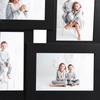 VidaXL Collage of Photo Frames for 4x Photos (13x18 Cm) Black MDF