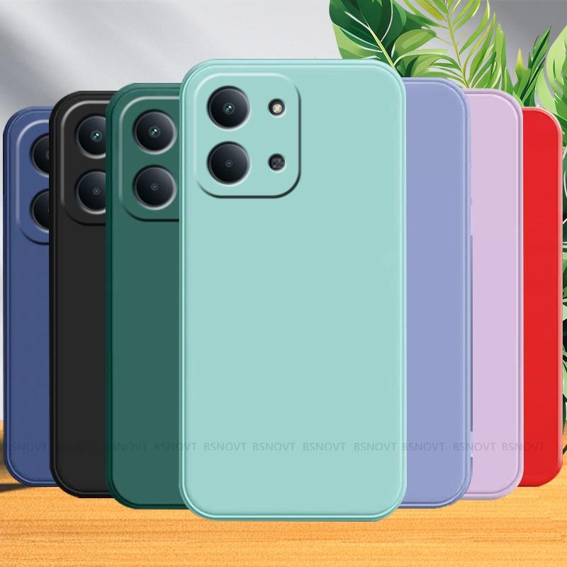 Pour Redmi 15C Étui Coque Xiaomi Redmi 15C Capas Antichoc Pare-chocs de Téléphone Arrière Silicone Liquide Carré Fundas Redmi 15C
