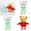 Pluszowe Zabawki Daniel Tiger i Katerina Kittycat - Miękkie i Urocze dla Dzieci