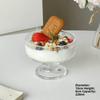 High Foot Glass Bowl Ice Cr Dert Cup for Home Use Ele Design for Yogurt Pudding Ice Cr Milkake Mousse