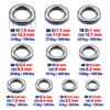 9KM DWLIFE Solid Rings 100pcs High Strength Stainless Steel Rings Value Fishing Lure Connectors Freshwater Saltwater 2#