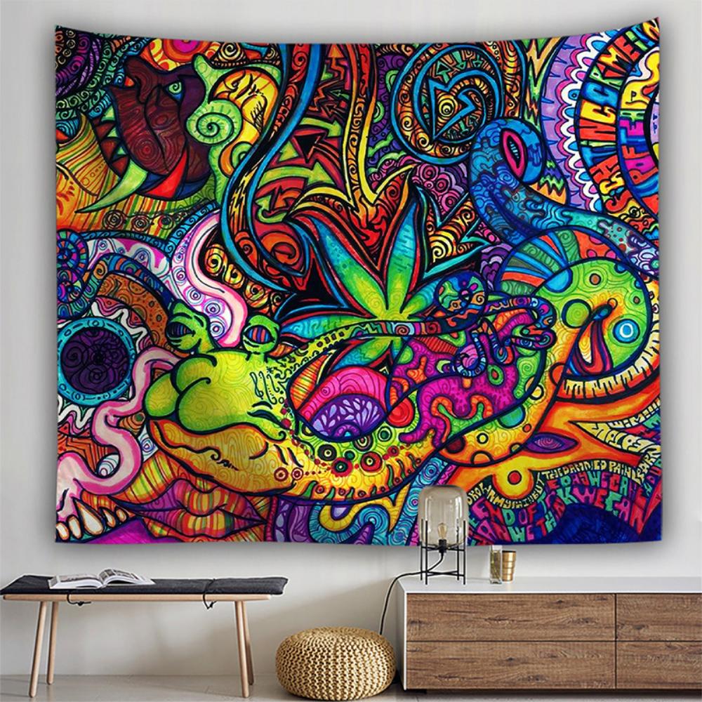 Tapet de fundal pentru dormitor din pânză agățată boemă Tapiserie personalizată Pictură pentru decorarea camerei de zi