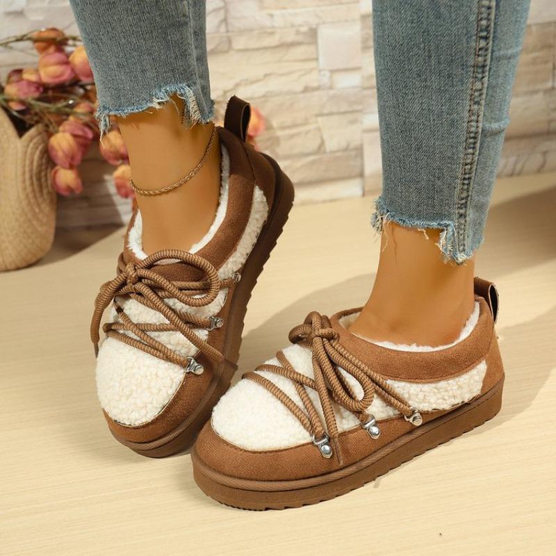 Fashion Large Size Thick Soled Cotton Shoes Snow Boots For Women in Winter 2025, New Fashionable Sports and Leisure Snow Boots for Women