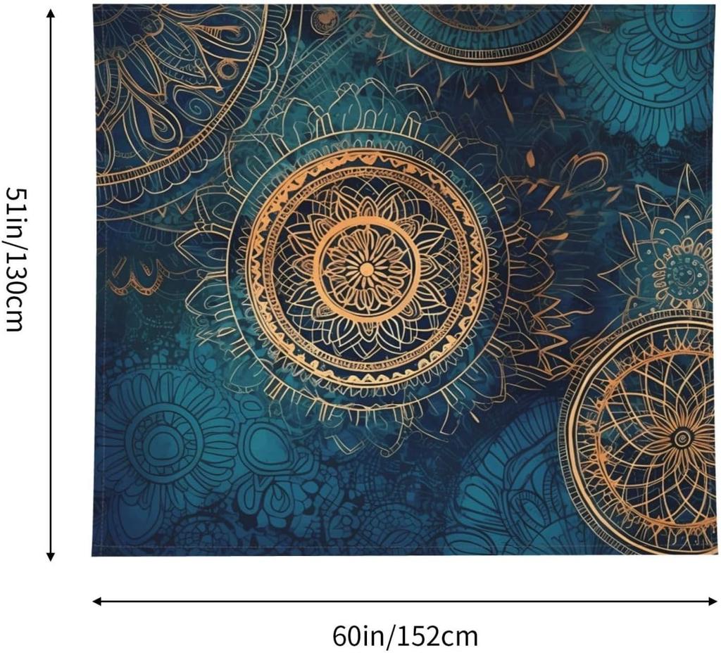 Hanging for Living Room Starry Sky Mandala1 Tapestry Modern Wall Art Wall Blanket Aesthetic Tapestrys Indoor Outdoor Tapestries