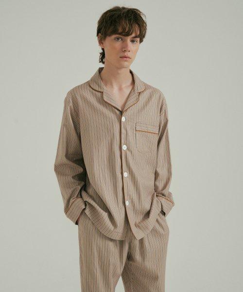 [JO'S LOUNGE] Warm Modal Men's Caramel Pajama Set [Shipped from Korea] 100% Authentic