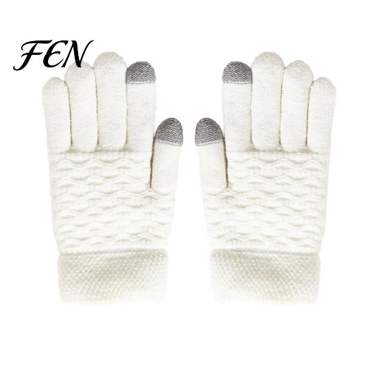 Cold Resistant Fleece Lined Gloves 1 Pair Winter Warm for Women Men, Versatile Outdoor Sports Weather Thermal Gloves, Thickened Knit Touchscreen