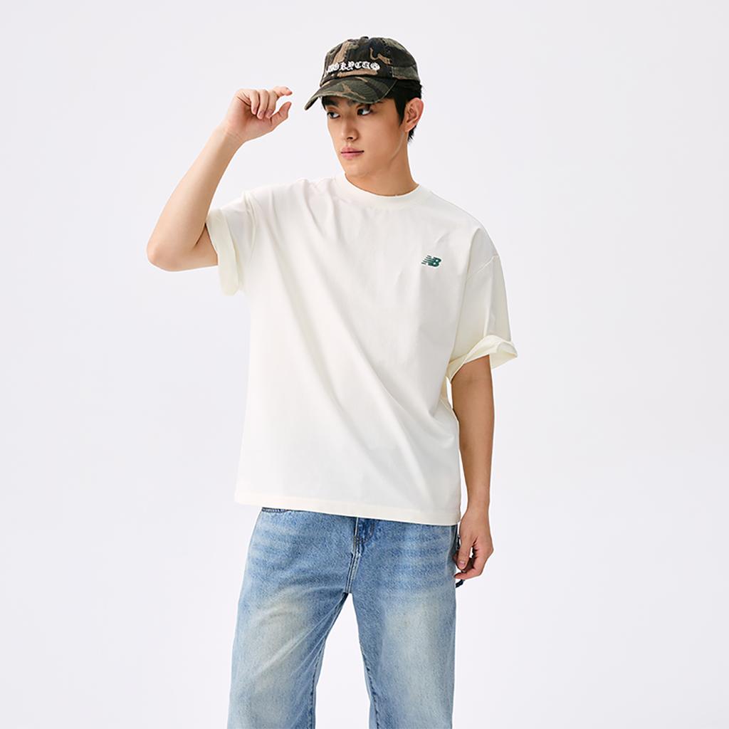 New Balance T Shirt Unisex Ivory AMT52300-AGA