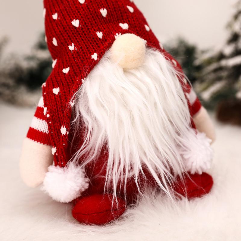 Christmas Gnomes Plush Toys Handmade Comfortable Plush Gnomes Elf Christmas Decorations Well Stitched Christmas Ornaments For