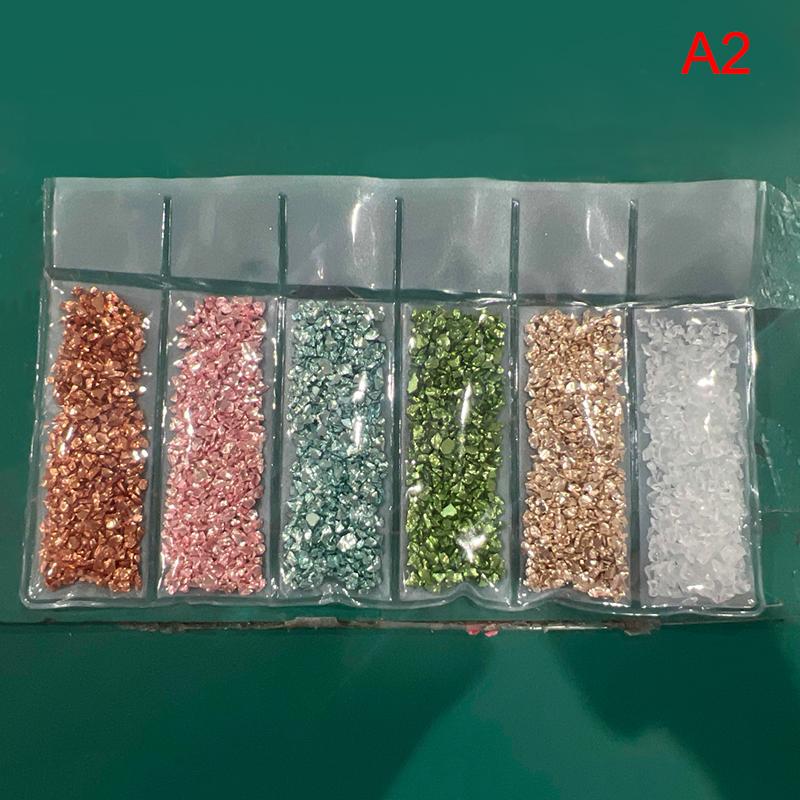 

1 компл. Битое стекло камни Diy эпоксидный наполнитель дизайн ногтей изготовление ювелирных изделий плесень наполнители as the picture