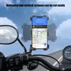 Motorcycle Phone Mount with 360 Degree Rotation Secure Auto Shrink Grip Easy Installation Attachment for Navigation Rack