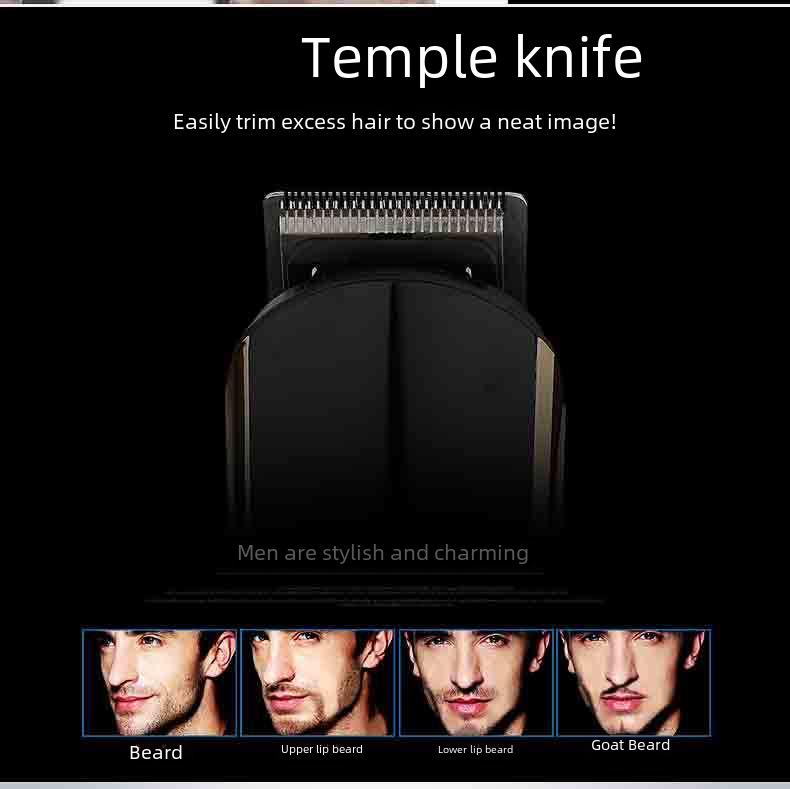 Uzlādējams daudzfunkcionāls matu griešanas mašīnīšu komplekts - 5-in-1 elektriskais kopšanas komplekts