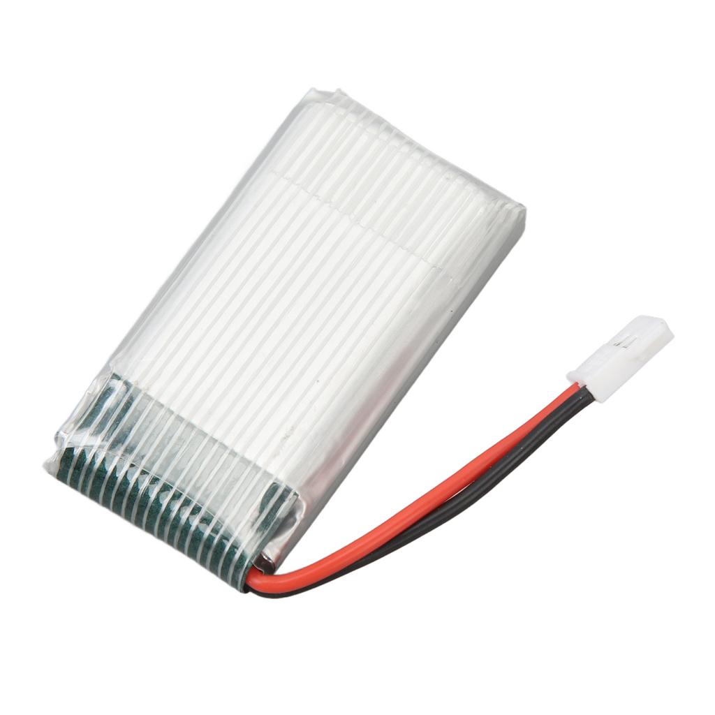 3.7V 500mAh Lithium Battery 3.7V 500mAh 25C High Magnification 752540 Polymer Lithium Ion Battery with XH2.54 Plug for X5C Drone Aircraft Accessories
