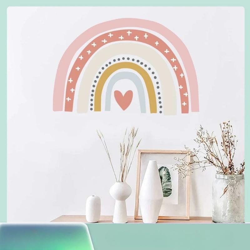 Bohemian Rainbow Wall Stickers Self Adhesive Wholesale Instagram Nordic Children's Room Decoration Stickers