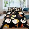 Sushi Duvet Cover Cute Rice Ball Bedding Set Children And Girls Room Decoration Three-Piece Set