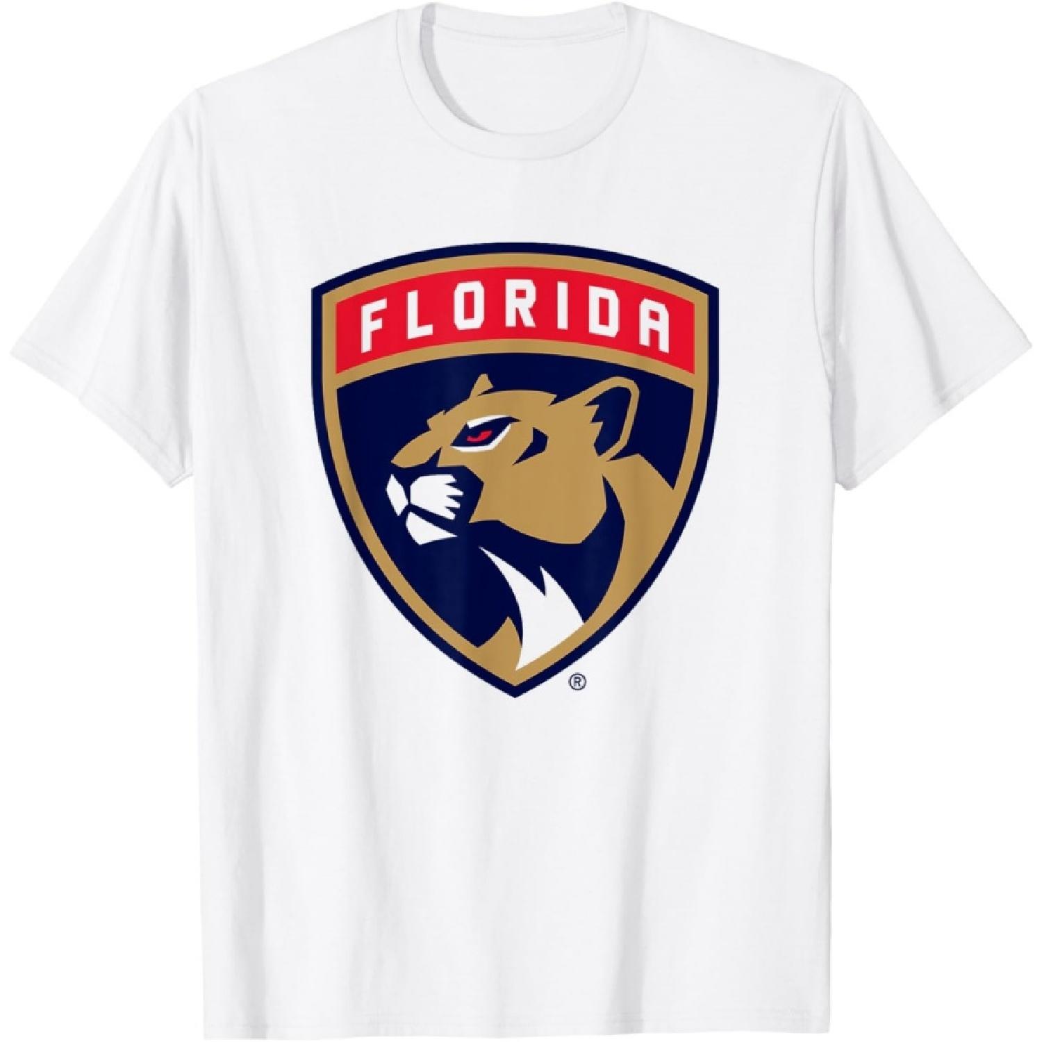 Florida Panthers Icon White Officially Licensed T-Shirt S