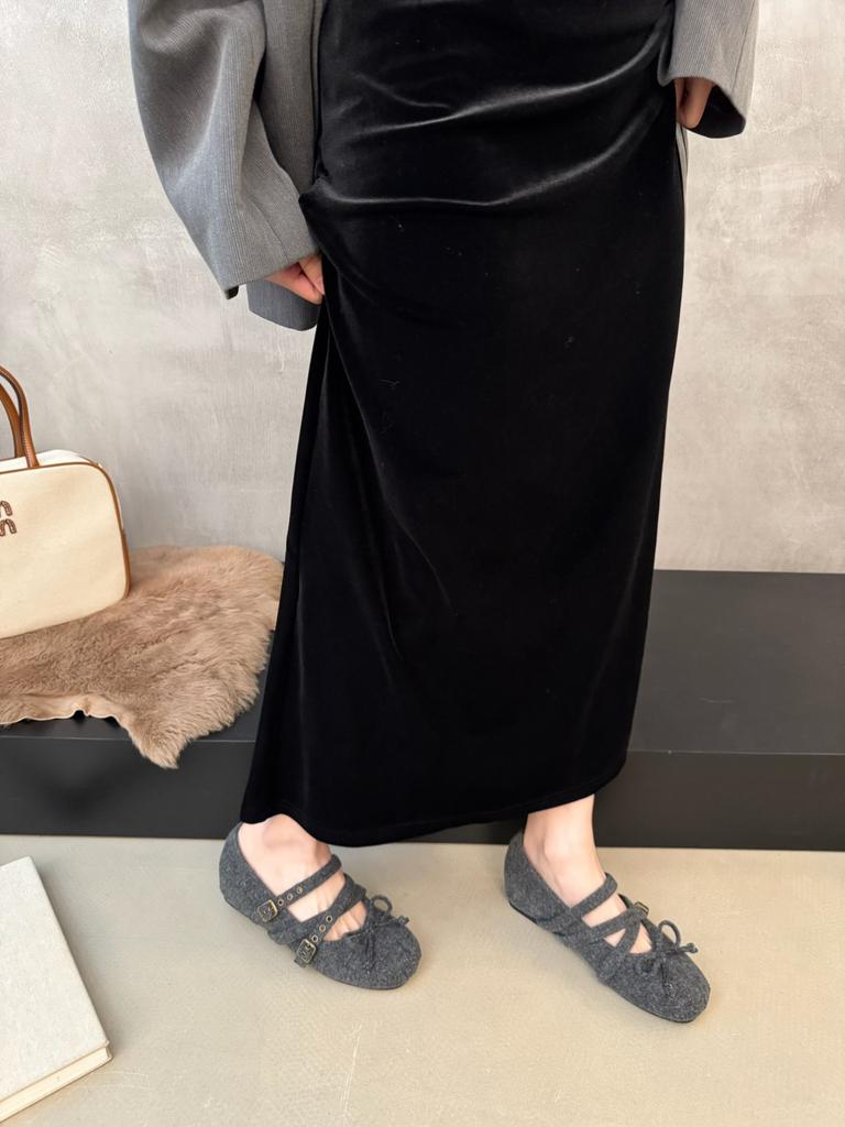 Retro Ballet Style Cross Buckle with Flat Mary Jane Shoes Women's Shoes 2025 New Autumn and Winter Maillard Single Shoes