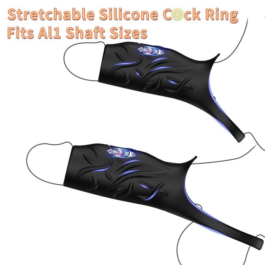 Vibrating Penis Sleeve Cock Ring Penis Ring Vibrator G-Spot Stimulation Penis Extender Male Couple Sex Toys for Men 18+