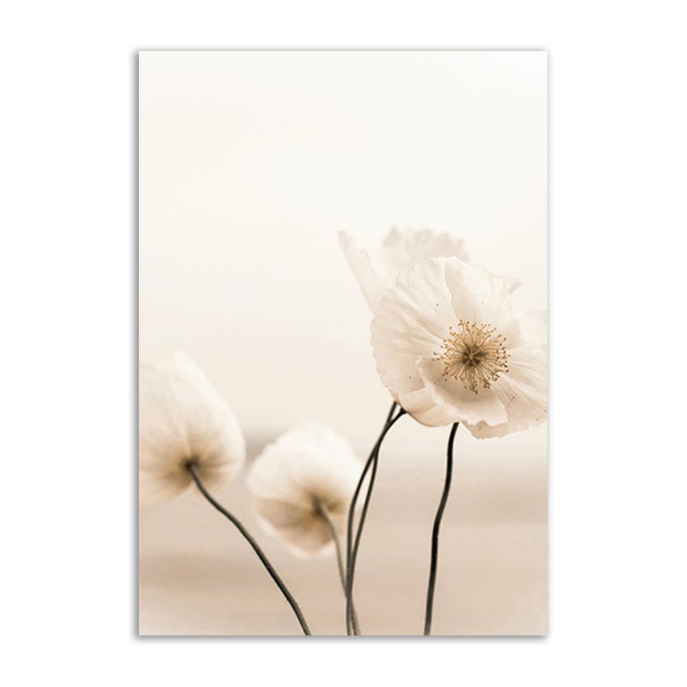 Nature Scenery Poster Canvas Painting Prints Reed Beach Pine Bird Magnolia Flower Nordic Wall Art Decoration Home Wall Art Decor