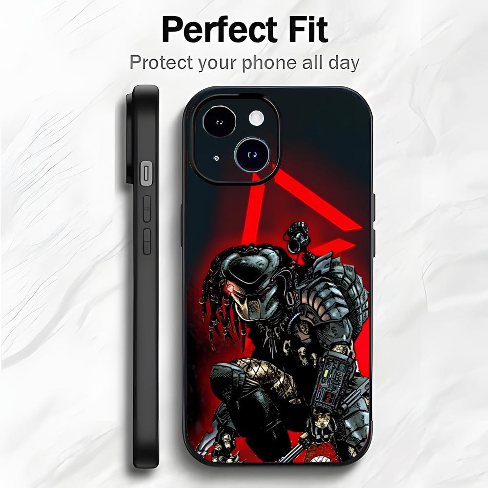 Scary Alien Movie P-Predator Phone Case Phone Case Soft Packaging Lightweight For iPhone17 16 15 14 13ProMax