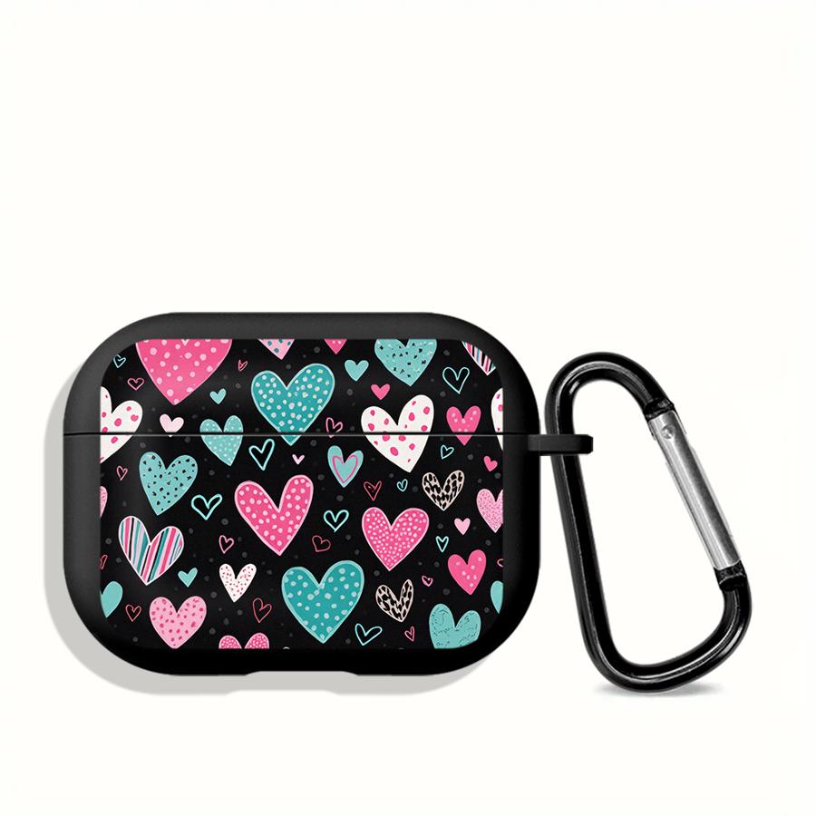 Earphone Cover Case For Airpods 4 2 1 Pro2 3 Pro Pro3 Leopard Heart Love Cases