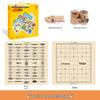 Multifunctional Wooden Chess & Flying Chess Game - Interactive Indoor Toy for Children and Adults