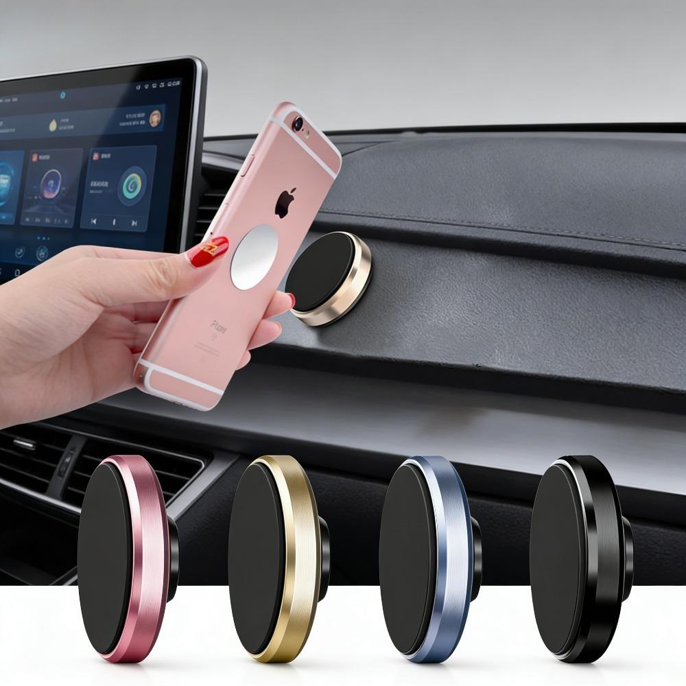 Super Magnetic Car Phone Holder, Dashboard Magnet Mount Stand, Universal Car Bracket for iPhone 17 16 15 Samsung Xiaomi Redmi