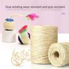 Interactive Cat Toy Sisal Scratching Ball With Feather For Chewing Grinding Teeth Training Durable Pet Toy Accessories Suitable