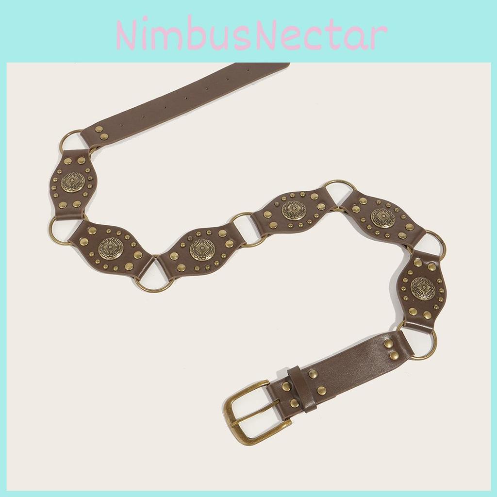 Colored Bronze Pin Buckle Cipri Splitting Womens Belt Clothing Accessories