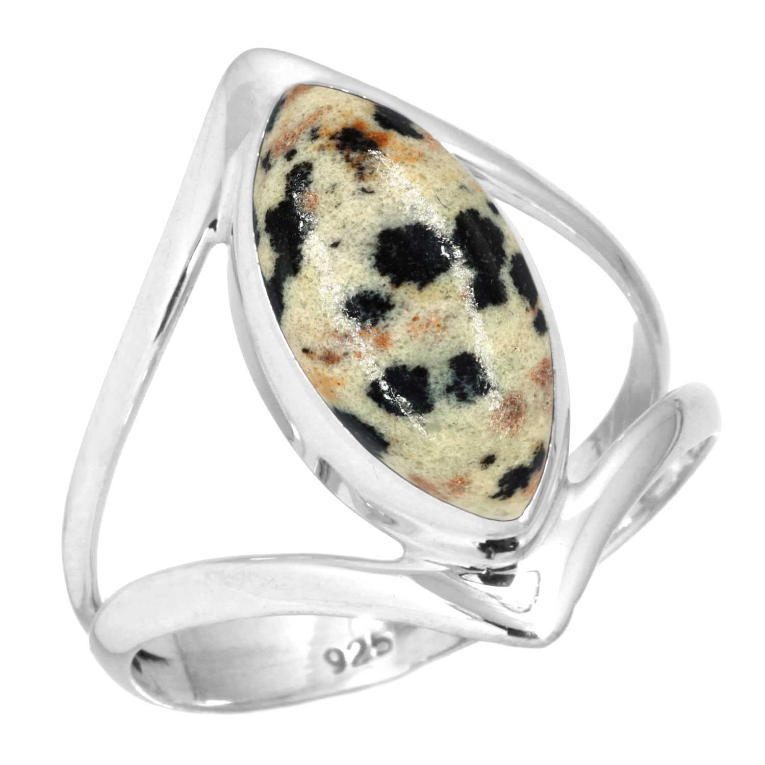 

Кольцо из стерлингового серебра 925 пробы Женское Драгоценный камень Ручная работа Ювелирные изделия Подарок на День дружбы Сумасшедший кружевной агат Далматин Дендрит Опал Эвдиалит Говлит Яшма К2 8.5