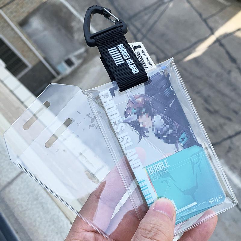 Arknights Ultra Clear Soft Gu Mei Game Card Sleeve and Thick Pendant Anime Peripherals with Laser Protection