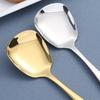 Big Salad Spoon Fork Set Stainless Steel Kitchen Food Server Pasta Utensils Public Gold Tableware Using Buffet Restaurant Tools