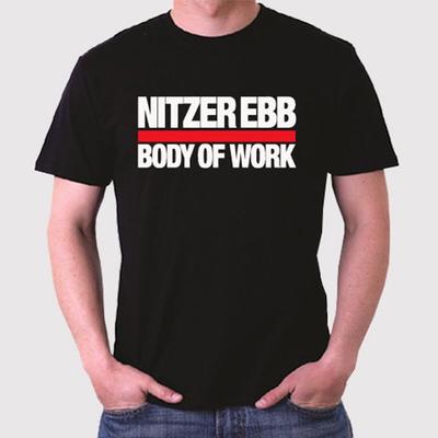 Nitzer Ebb Body Of Work Album Cover Schwarzes Unisex T-Shirt