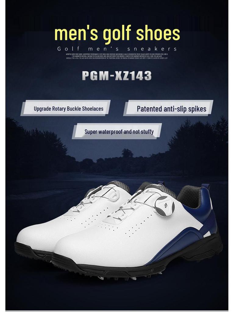 PGM Men's Spikeless Waterproof Golf Shoes - Anti-Slip & Breathable for Summer