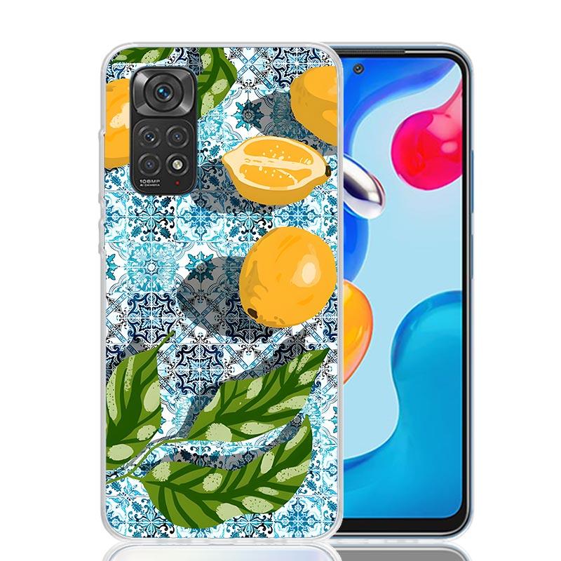 Citrus Limon Linnaeus Phone Case For Xiaomi Redmi Note 13 14 15 Pro Plus 12S 12 14S 11S 11E 10 10S 11 11T 5G 4G Cover Coque Redm