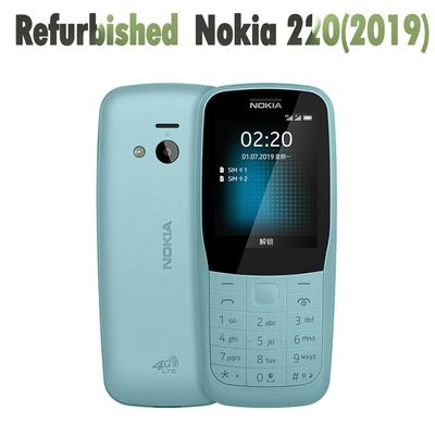 Refurbished Nokia Unlocked Original Nokia 220 4G Dual SIM LTE 2019 Mobile Phone With 2 SIM