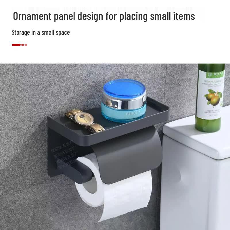 Deshangyuan 304 Stainless Steel Punch-Free Toilet Paper Holder