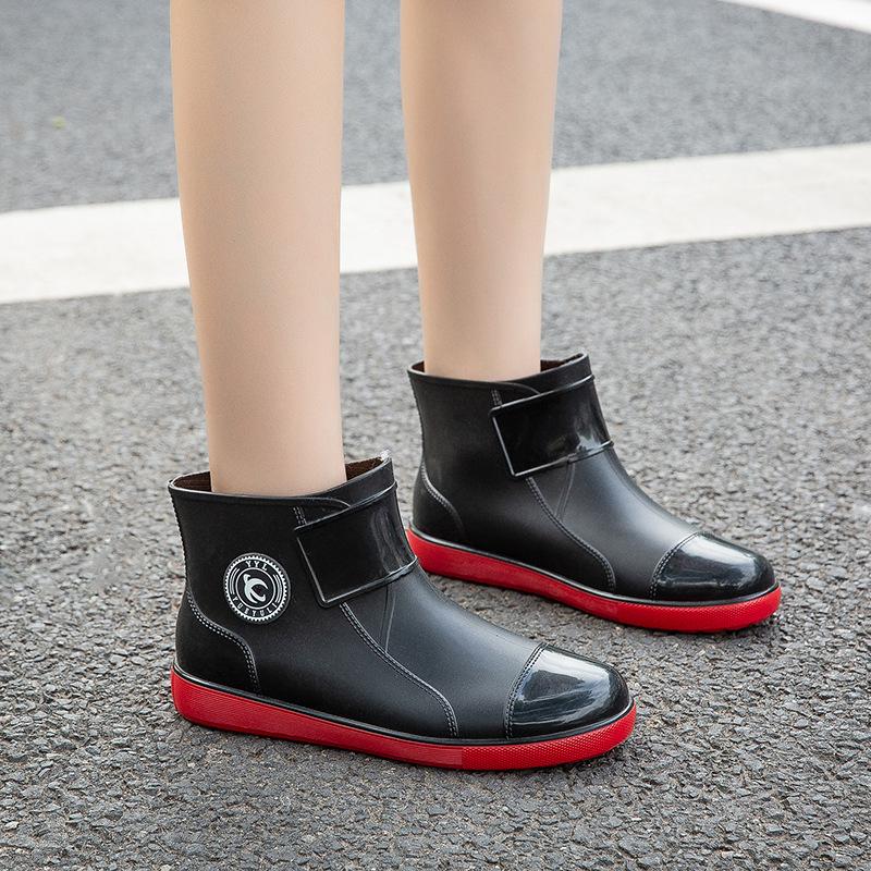 Fashion Rain Boots Men Casual Waterproof Shoes 2025 New Anti-slip Men Working Boots Wear-resistant Rubber Shoes for Men Outdoor