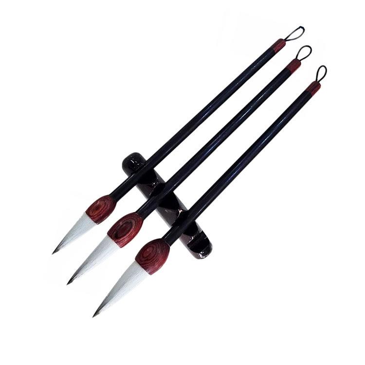 

Tribute Brush Set: Purple & Black Mixed Bristle for Chinese Painting Small