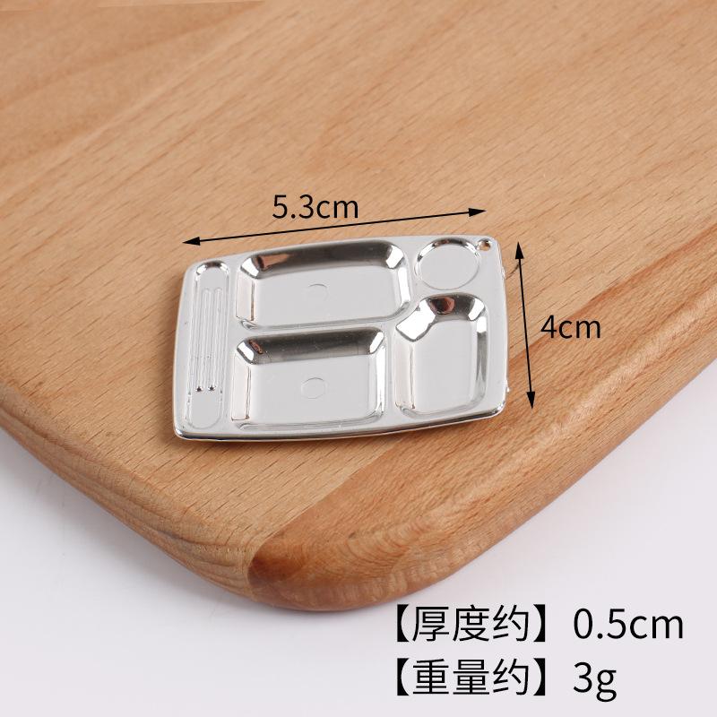 Mini Miniature Simulation Plate Small Bowl Tableware Diy Food Play Accessories Mini Container Play House Kitchen Toys