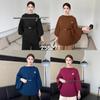 Plus Size Women's Pleated Cape Top - Solid Color, Fashionable & Casual for Autumn/Winter
