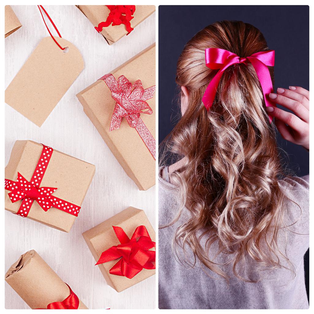 Christmas Ribbon Buffalo Plaid Ribbon Gingham Ribbon for Thanksgiving Bow Wreath Craft Gift Wrapping Party Black Red Beige