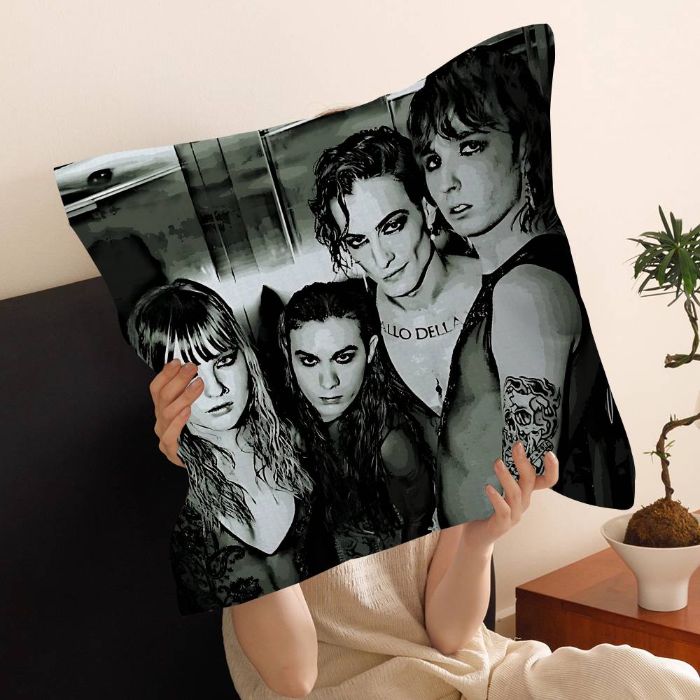 M-Maneskin D-Damiano David Band Lucky Dragon Pillow Cover Sofa Cushion Cover Home Room Decoration Children Gift