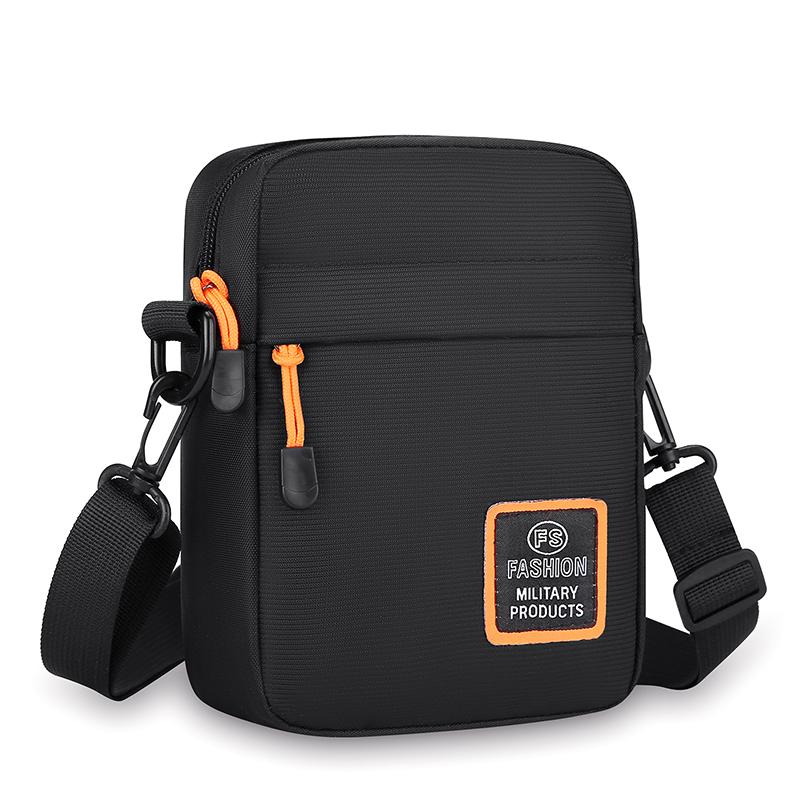 

Мужская водонепроницаемая повседневная сумка через плечо, многофункциональная сумка для отдыха на открытом воздухе, сумка для телефона чёрный