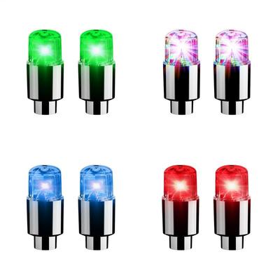 Krytky kol LED Světla Krytky ventilků kol Cyklistická lucerna Dráty Náboj Plášť Lampa Ozdobné doplňky pneumatik automobilů