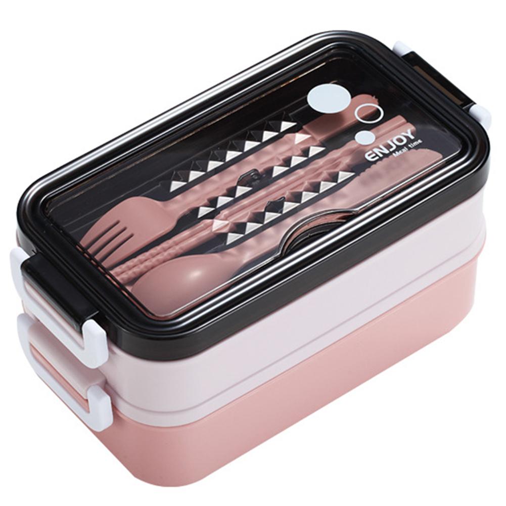 

Коробка для ланча бенто, контейнер для хранения еды, термо, безопасный для пищевых продуктов, коробки для ланча бенто, контейнеры с отделениями для ланча для школьников, офисных работников розовый