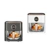 New High-capacity Intelligent Air Fryer Multifunctional Glass Visual Electric Fryer Household Oil-free Frying Machine