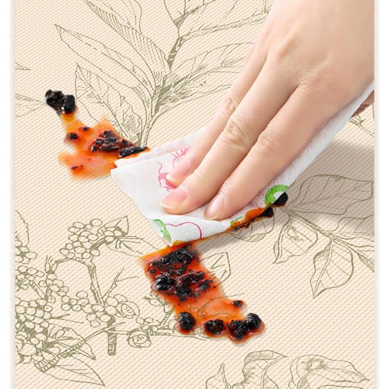 Retro Tablecloth Anti Slip Silent Table Mat PVC Decorative Cloth Used for Rectangular Elliptical and Circular Dining Tables Living Room Dining Room