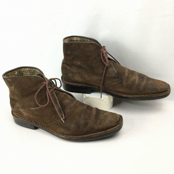 

Burberry Leather Chukka Boots Dark Brown size 26.0 Men s