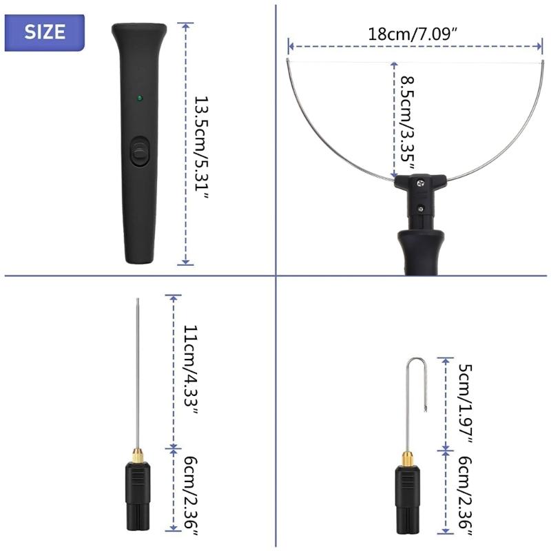 18W 3 in 1 Electric Styrofoam Cutter Cutting Machine Styrofoam Cutting Pen Portable Foam Cutting Hot Heating Wire Tool
