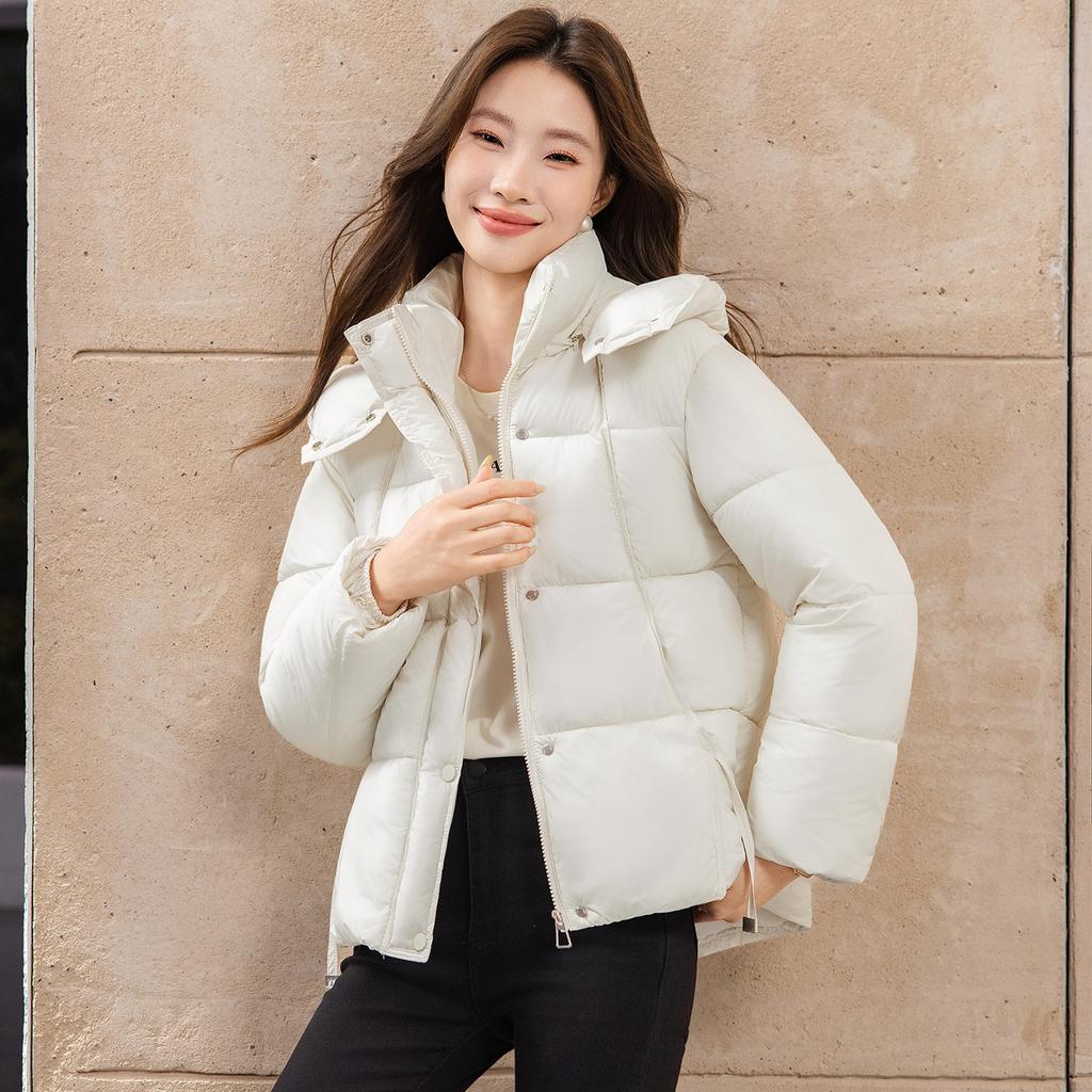 Short winter down cotton clothes women's new loose hooded bread clothes cotton coat